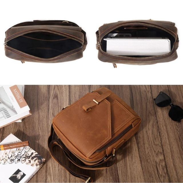 The Purse | Leather Purse for Men Sling Crossbody Messenger Bag