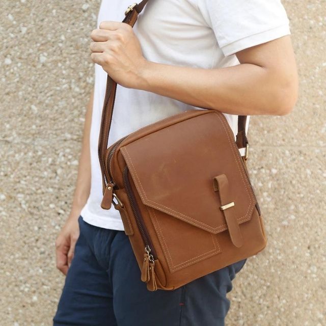 The Purse | Leather Purse for Men Sling Crossbody Messenger Bag Styled