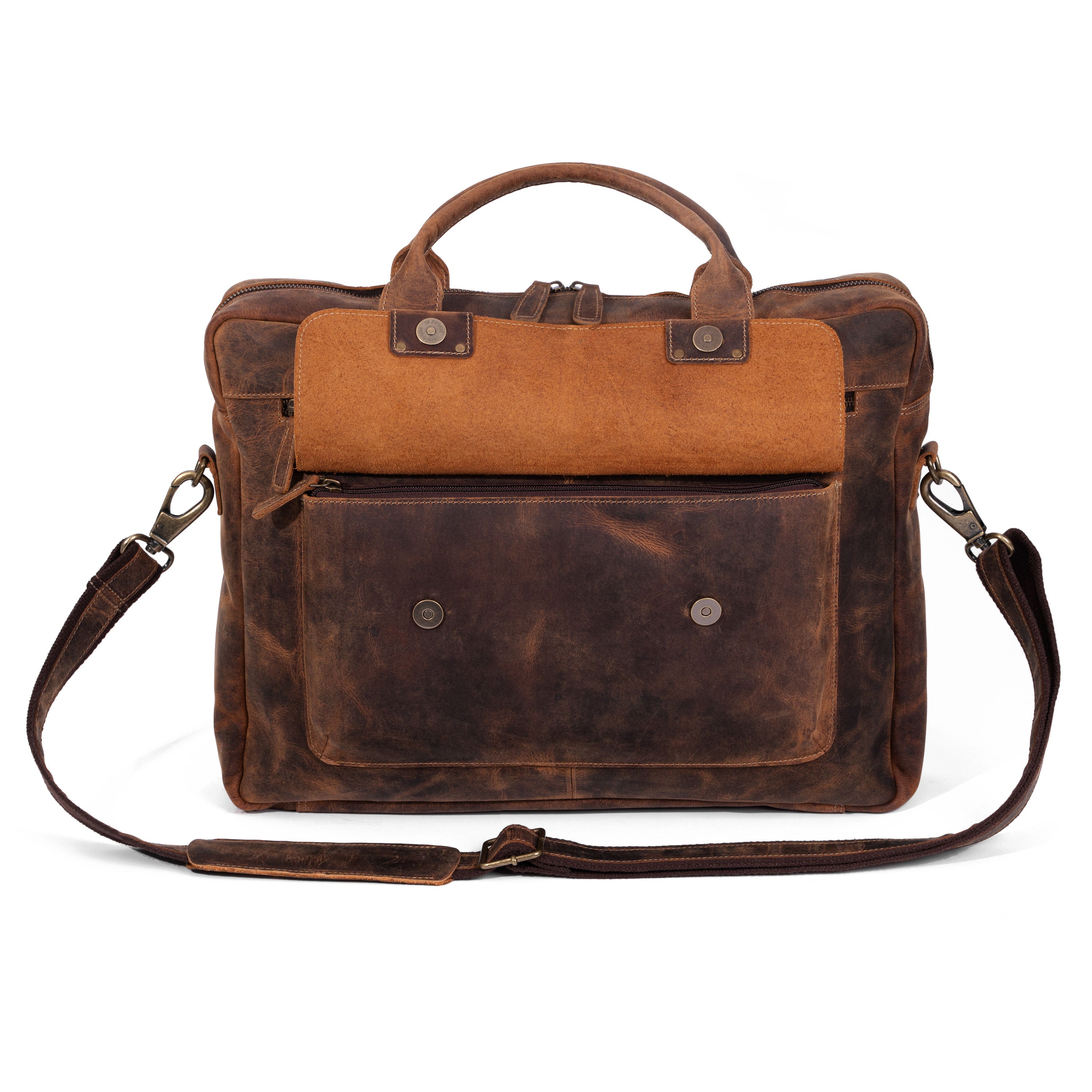 Rugged Leather Briefcase