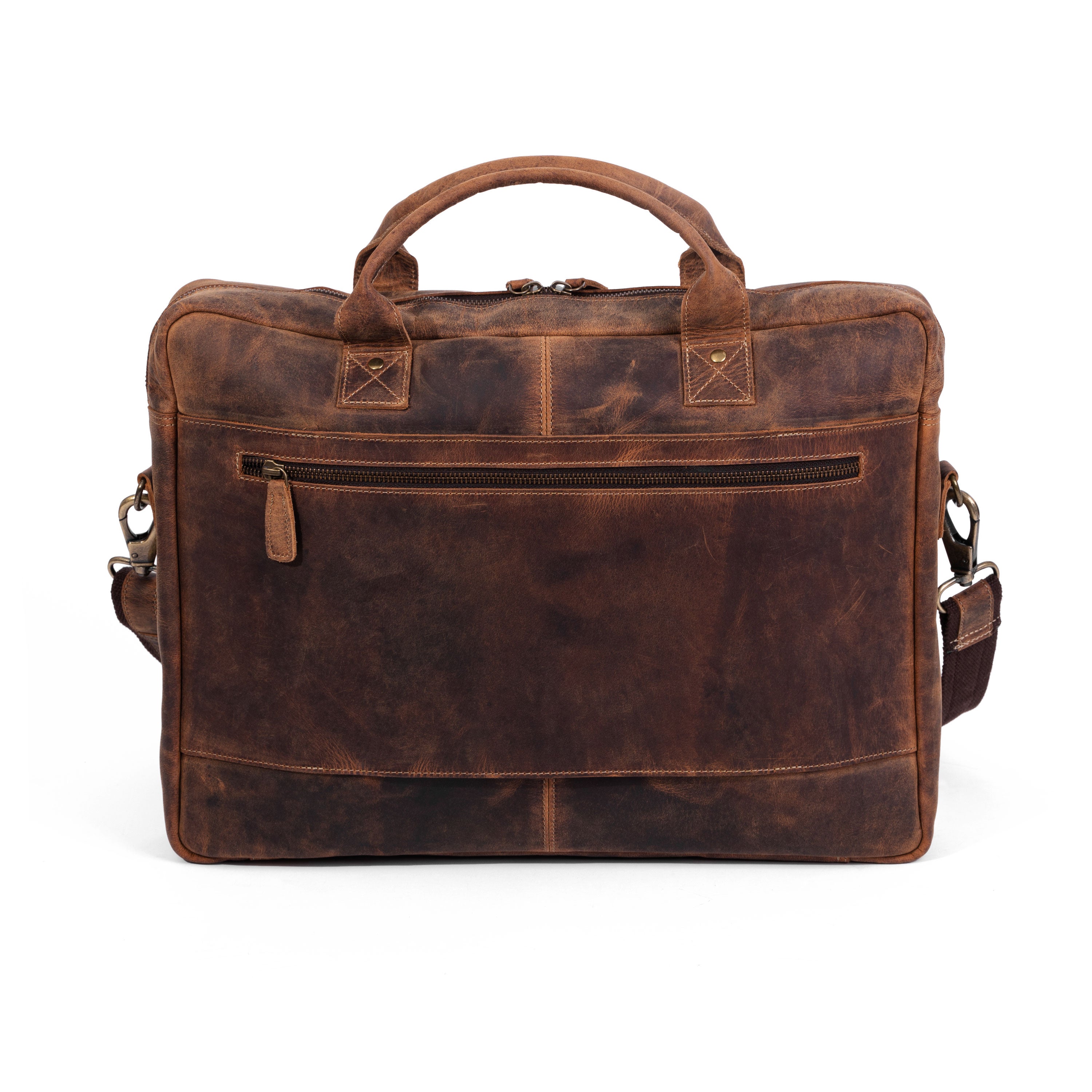 The Riparo | Men's Classic Leather Briefcase – The Real Leather Company