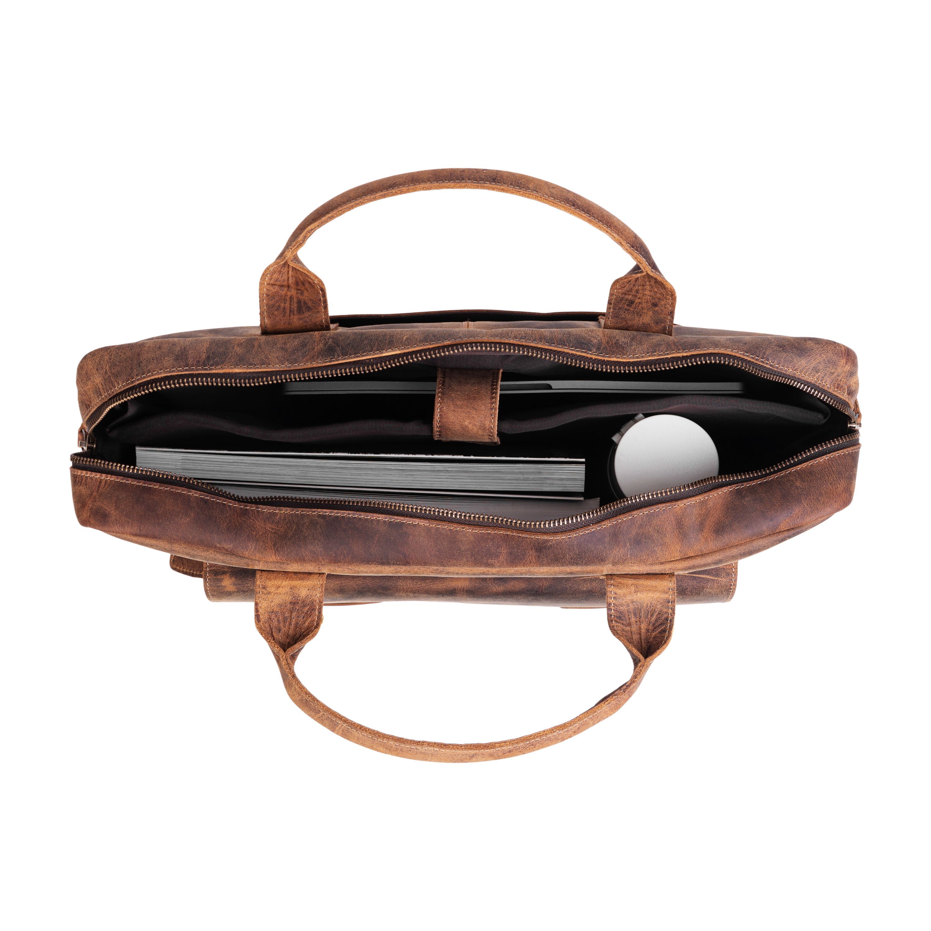 The Riparo | Men's Classic Leather Briefcase