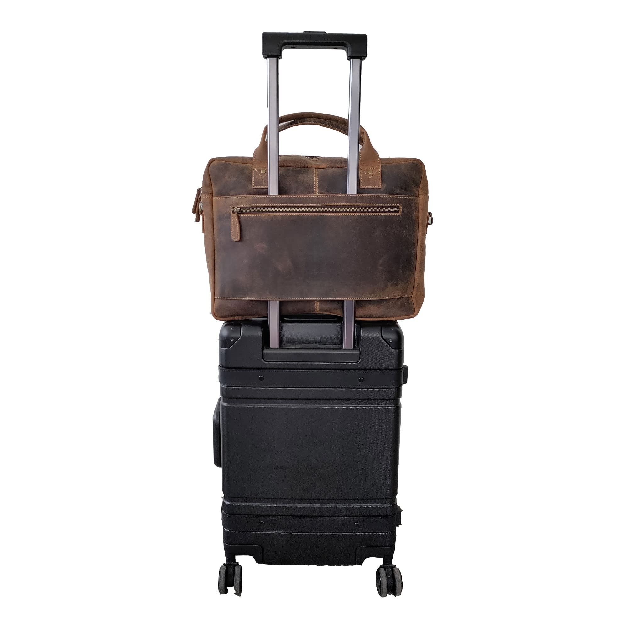 The Riparo | Men's Classic Leather Briefcase