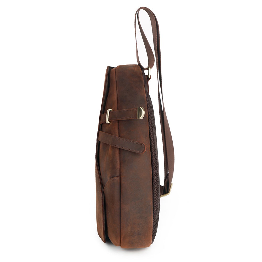 The Saddle Pack | Leather Sling Bag for Men