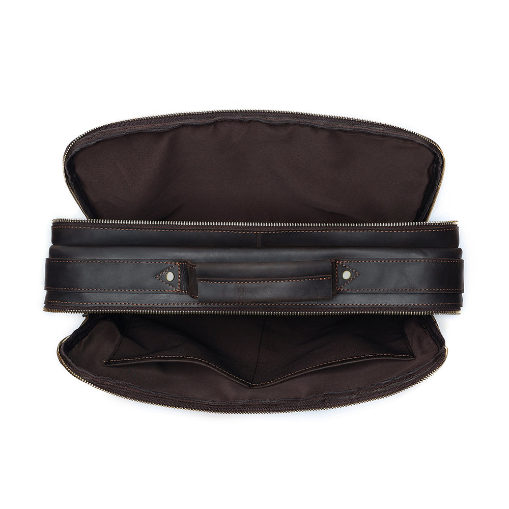 The Sepia | Men's Classic Leather Briefcase
