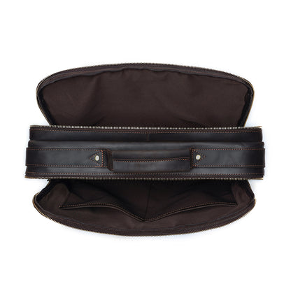The Sepia | Men's Classic Leather Briefcase