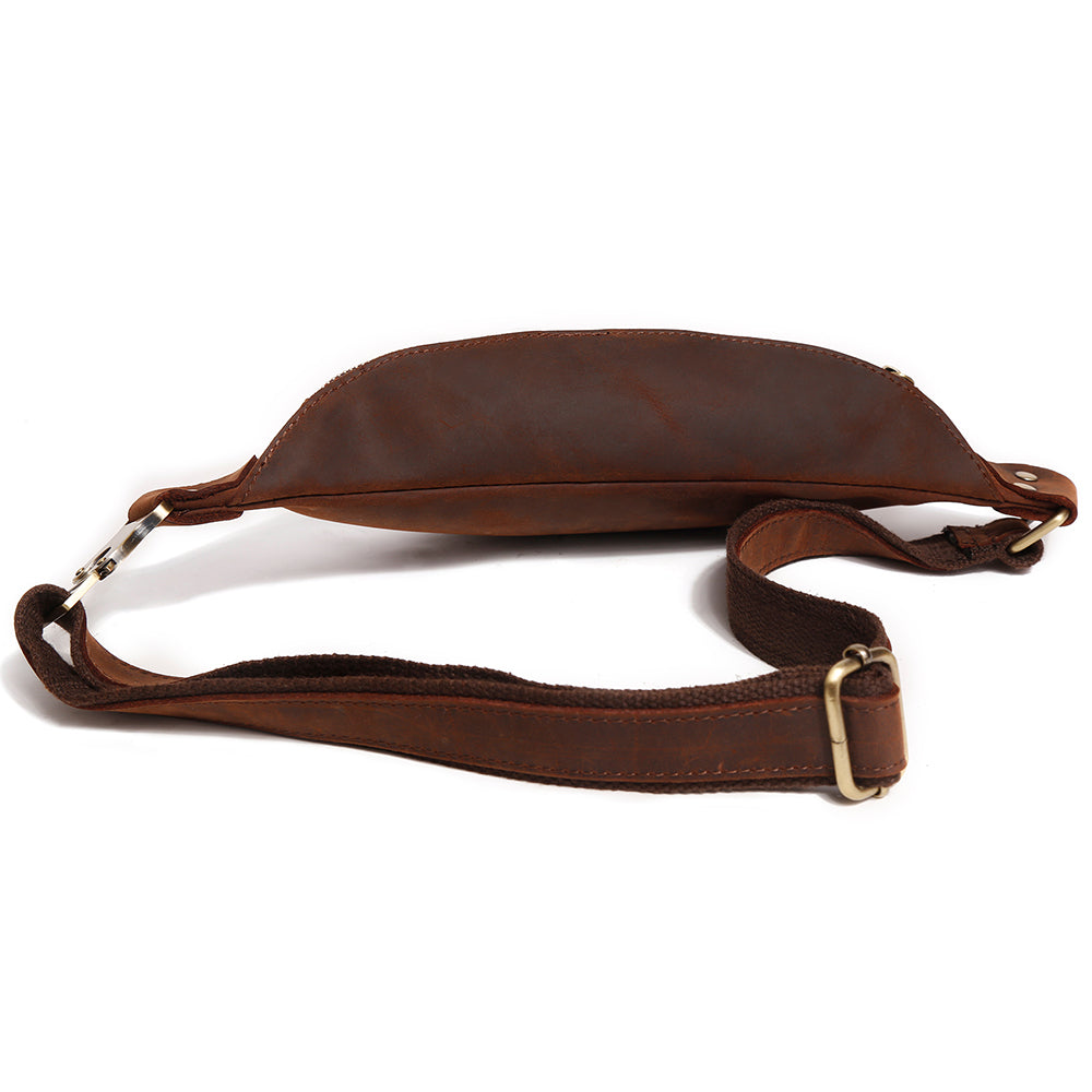 The Side Pod  Classic Men's Leather Fanny Pack