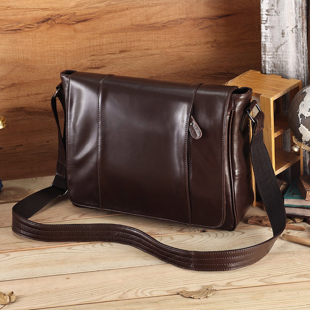 The Siena | Vintage Leather Messenger Bag