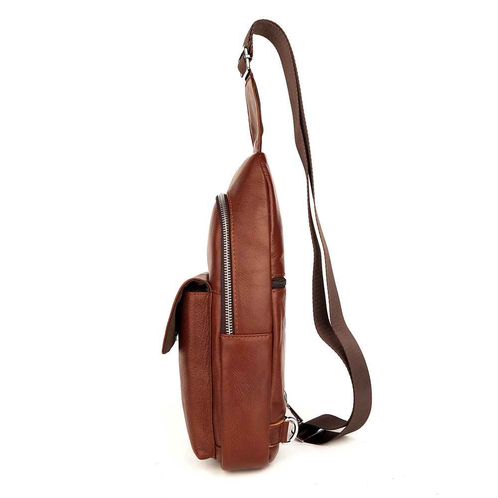 The Tersus | Leather Sling Bag for Men