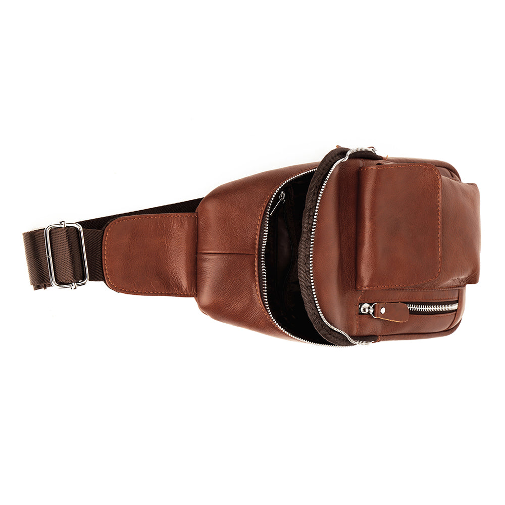 The Tersus | Leather Sling Bag for Men