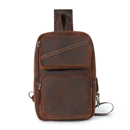 Buy HANDMADE Leather Crossbody Sling Bag Shoulder Bag Online in