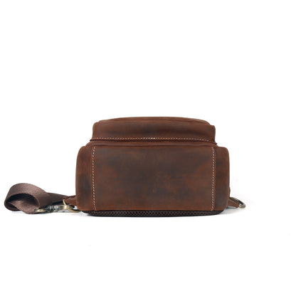 The Tramonto | Vintage Leather Sling Bag for Men