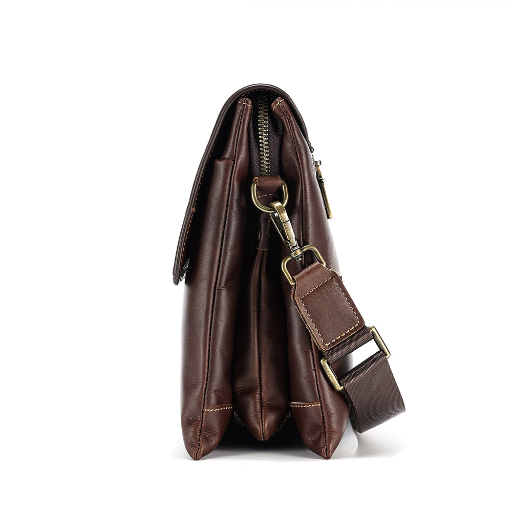 The Triptych | Vintage Leather Man Bag