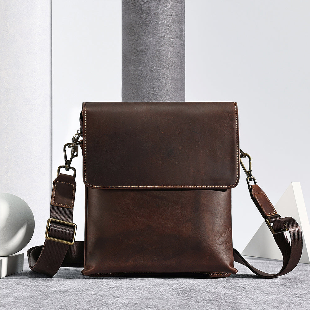 The Triptych | Vintage Leather Man Bag