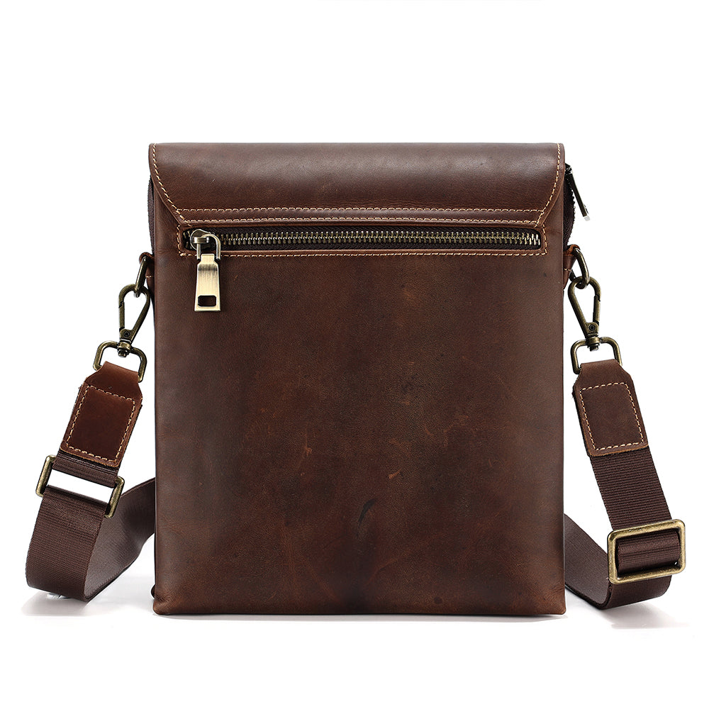 The Triptych | Vintage Leather Man Bag