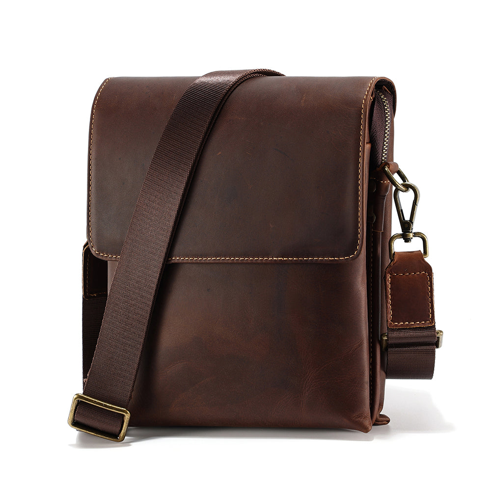 The Triptych | Vintage Leather Man Bag