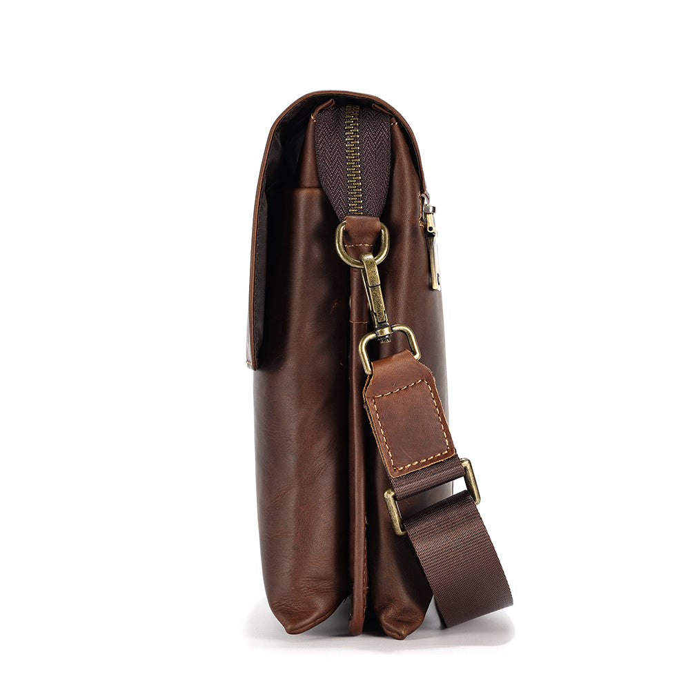 The Triptych | Vintage Leather Man Bag