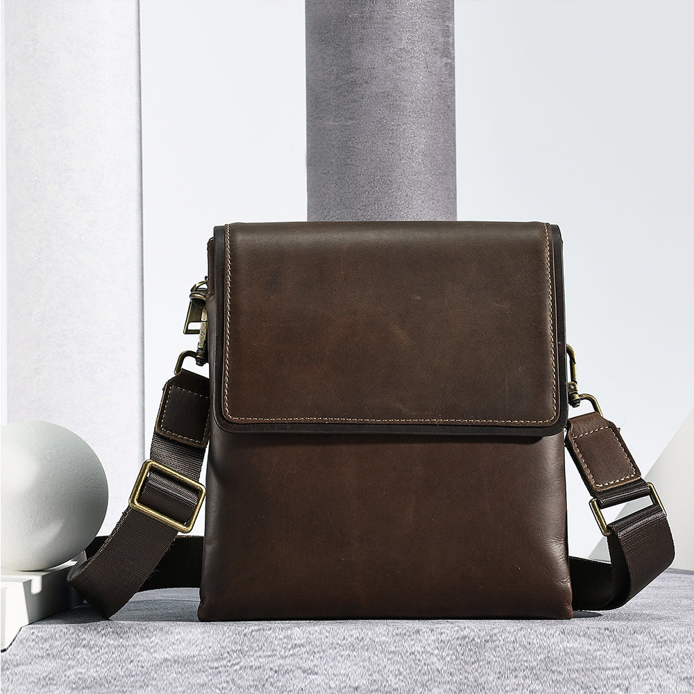 The Triptych | Vintage Leather Man Bag