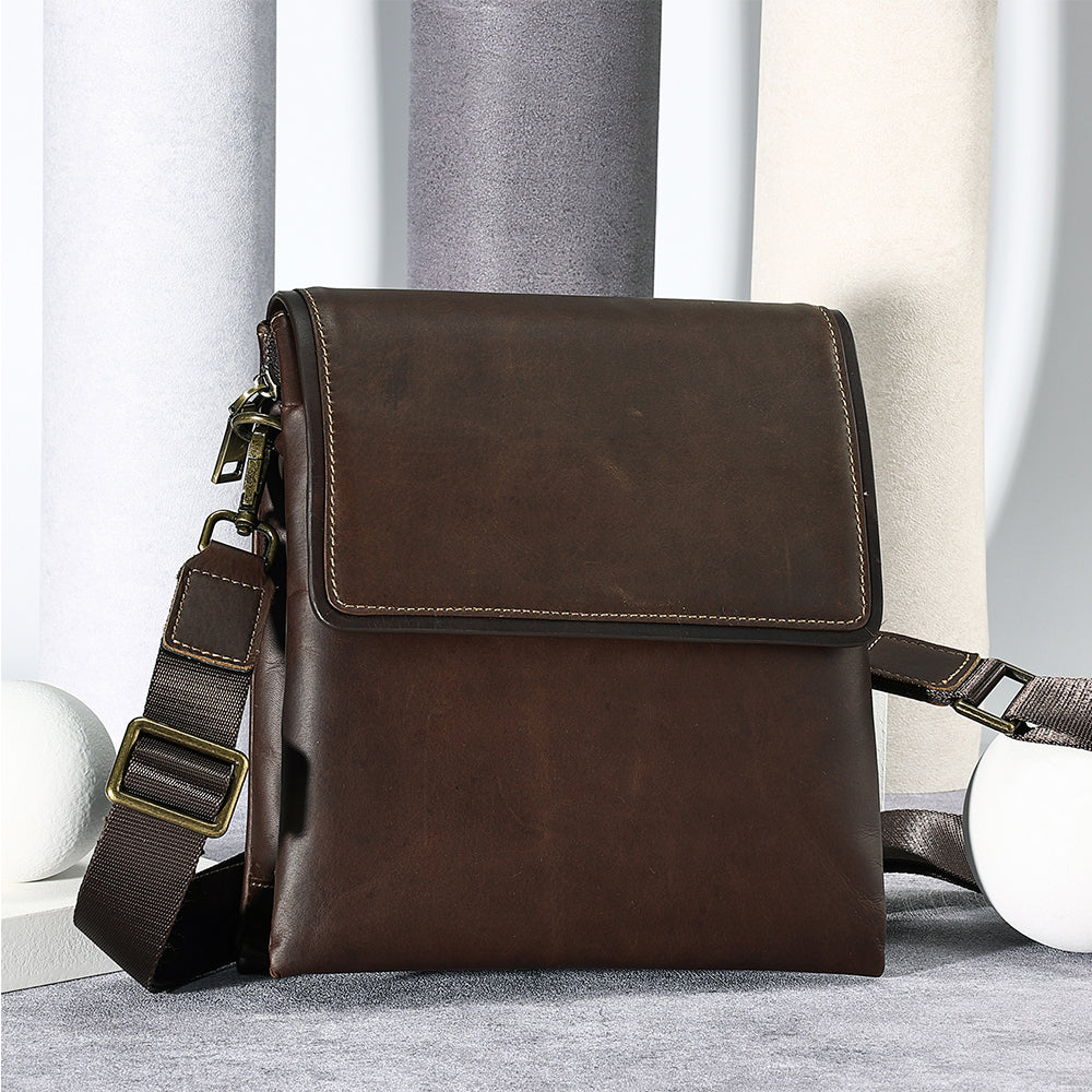 The Triptych | Vintage Leather Man Bag