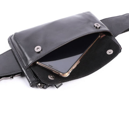 The Valerio  Men's Classic Leather Belt Bag