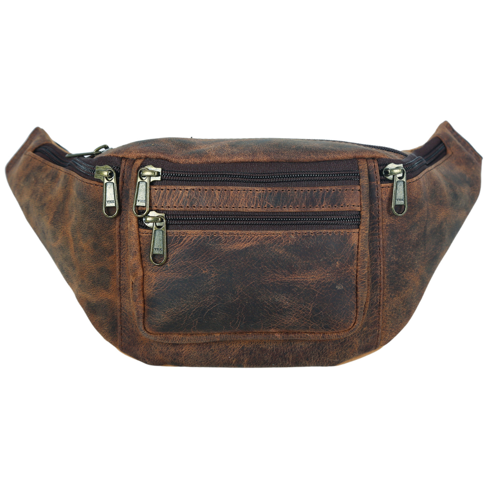 vintage leather fanny pack