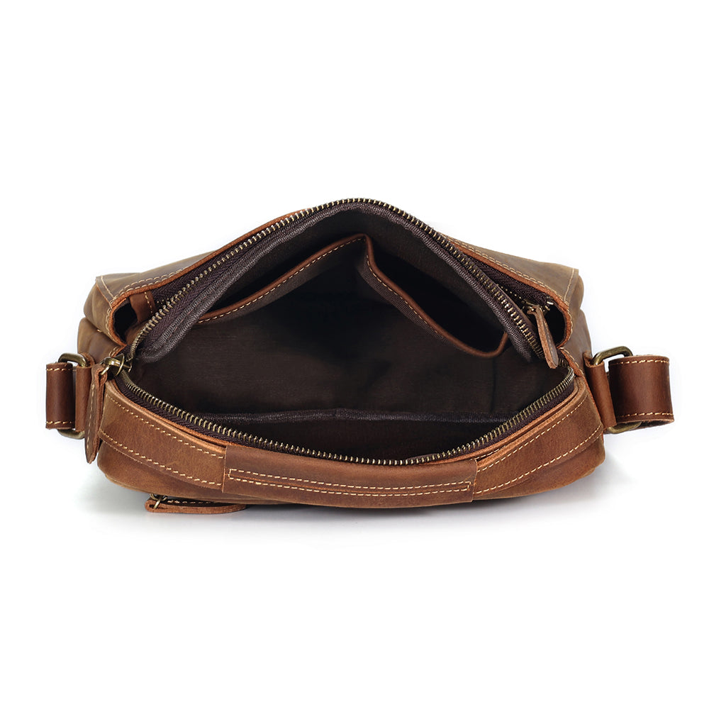 The Volare | Men's Classic Leather Crossbody Bag