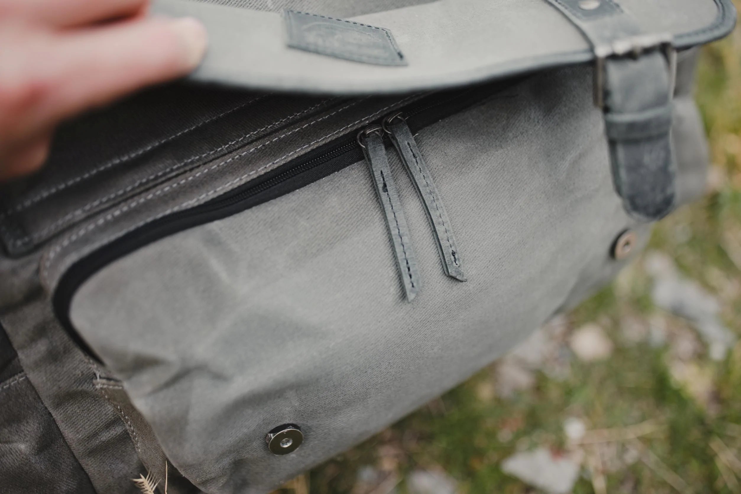 The Wasatch | Waxed Canvas & Full-Grain Leather Duffel Bag for Men