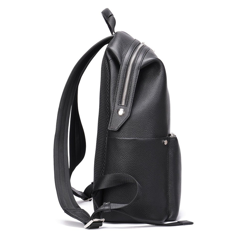 The Zaino | Men's Black Leather Backpack  