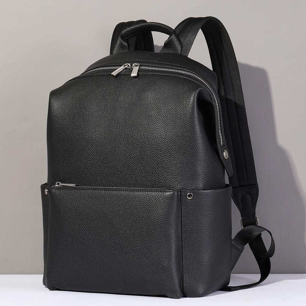 The Zaino | Men's Black Leather Backpack  