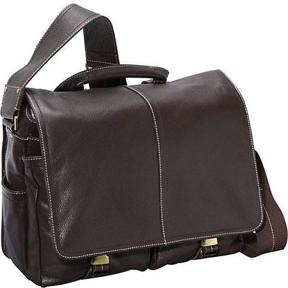 The Woody Leather Laptop Messenger Bag For Men