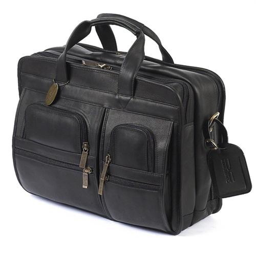 Executive Leather Briefcase Bag - Top Handle