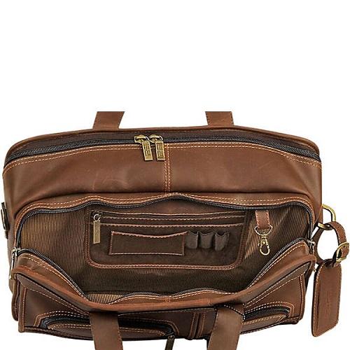 Tumi brown leather outlet briefcase