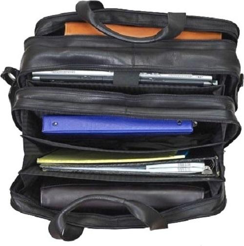 The Jumbo Leather Briefcase Extra Large For 17 Inch Laptops For Men