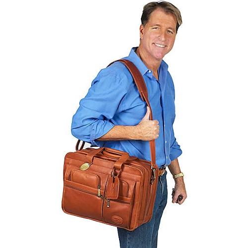 The Jumbo Leather Briefcase Extra Large For 17 Inch Laptops For Men