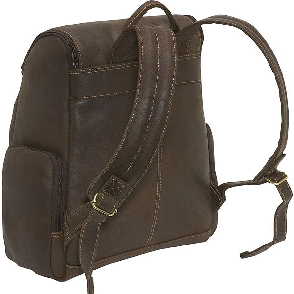 Distressed Leather Laptop Backpack for Men for 15 Inch Laptops