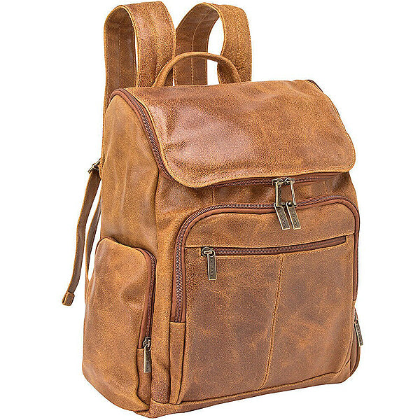 Distressed Leather Backpack