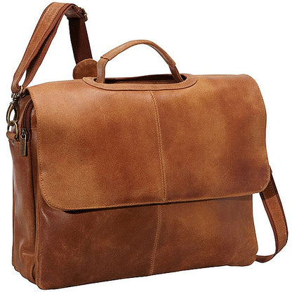 Distressed Leather Laptop Bag for Men