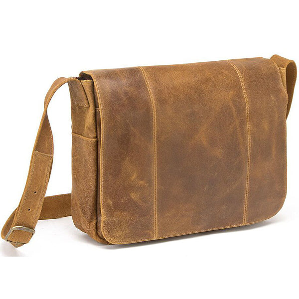 Brown Leather Satchel Purse Bag