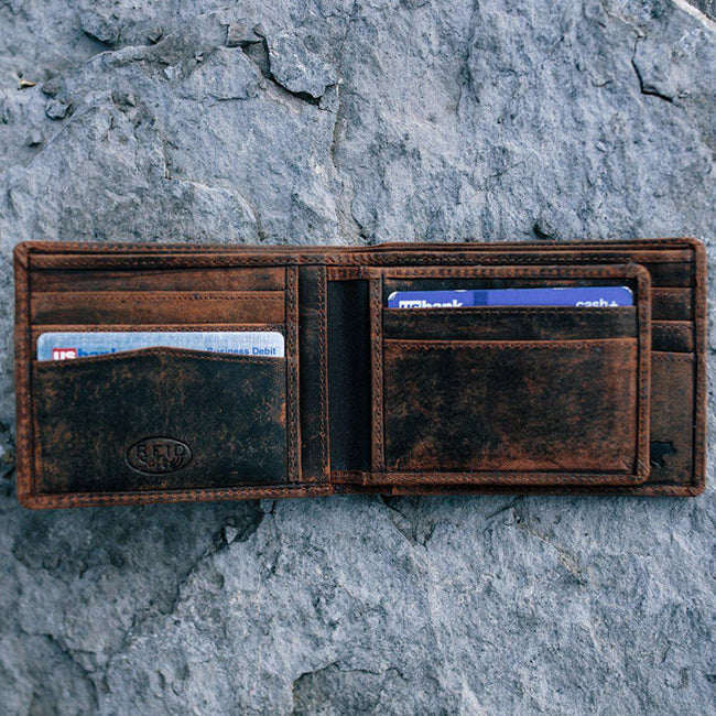 RFID Leather Wallet - Top Grain Cowhide