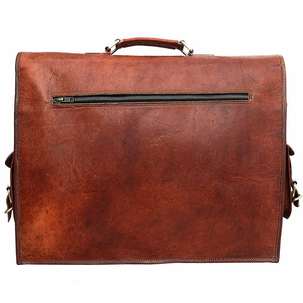 BARROW & HEPBURN Gladstone Leather Briefcase / Doctor-Lawyer