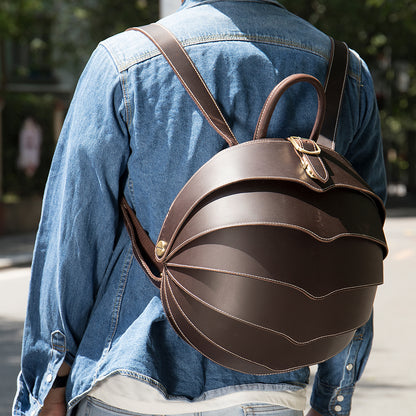 The Beetle | Unisex Leather Backpack