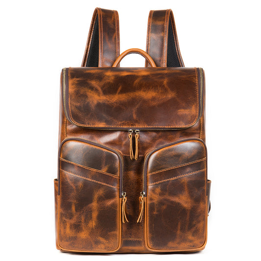 The Bisaccia | Leather Backpack for Men