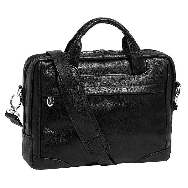 The Bridgeport 17 Inch Laptop Leather Messenger Bag Briefcase For Men