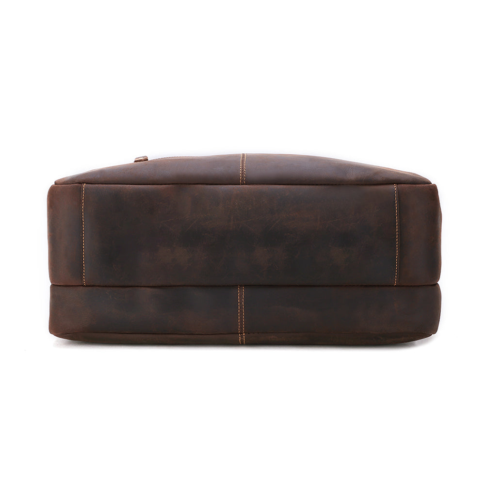 The Briefcase | Men's Leather Work Bag for 17 Inch Laptops