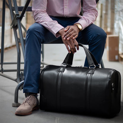 Luxury Men Genuine Leather Travel bag Luggage bag Men Leather