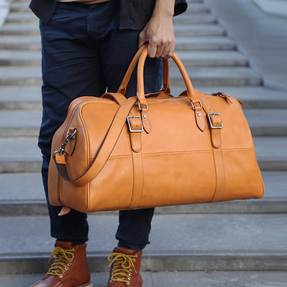 The Colori | Leather Duffle Weekend Travel Bag