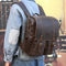 the compact leather backpack
