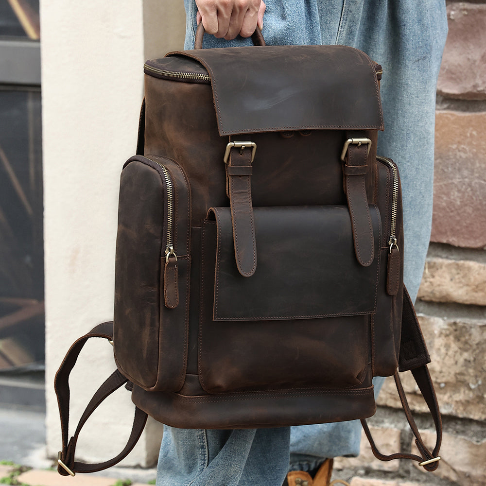 The Coordinator | Leather Backpack for 15.6" Computers