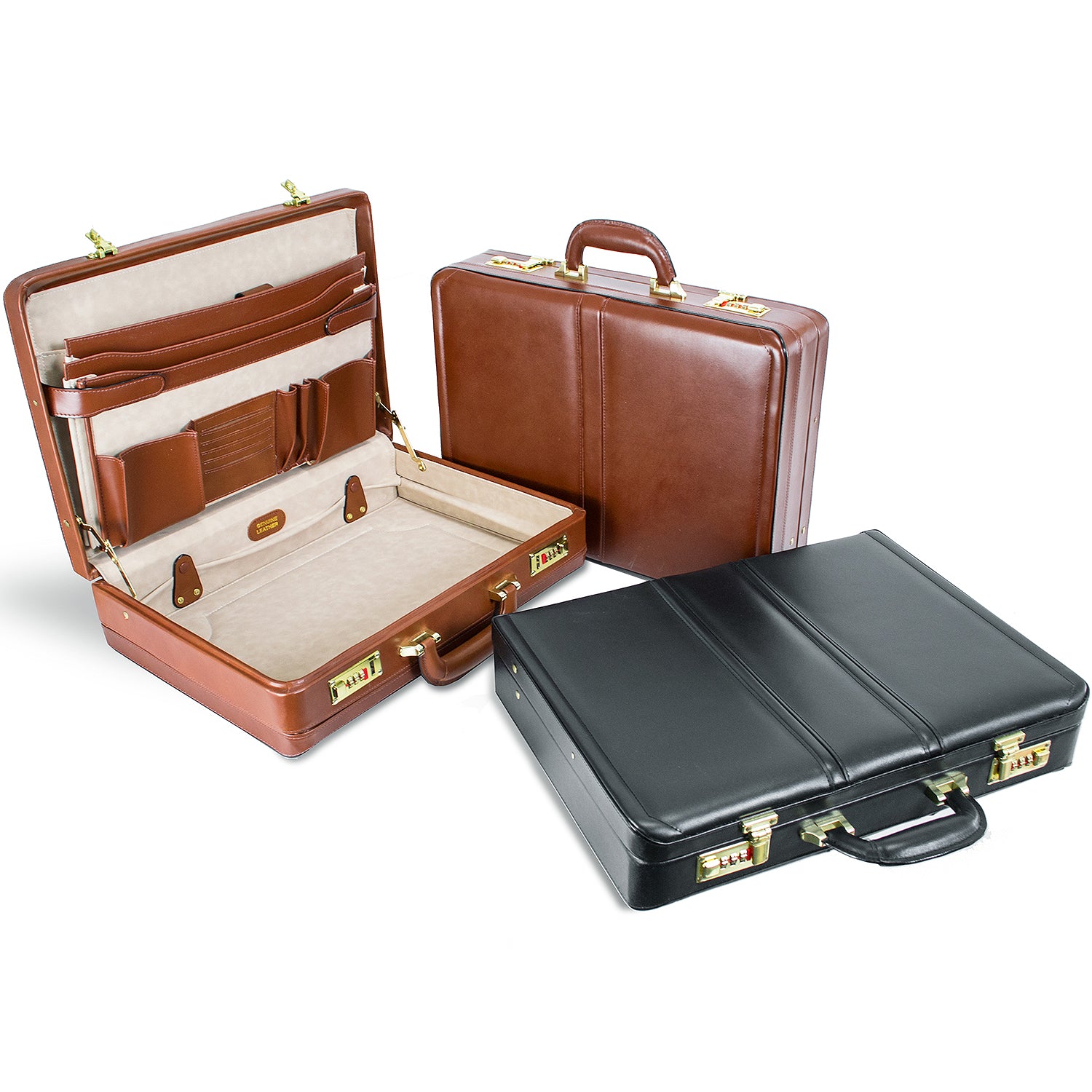 the daley leather attache case