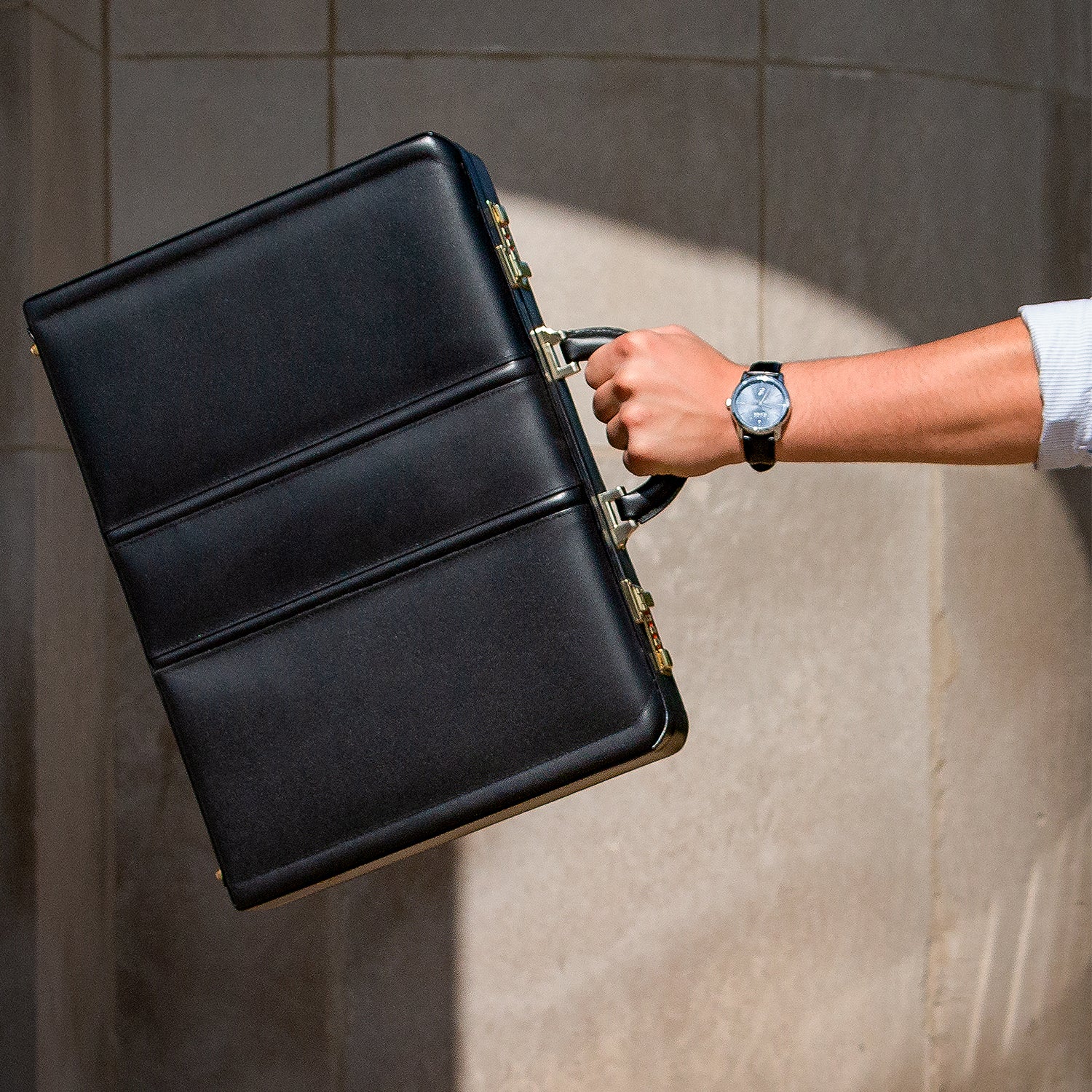 the daley leather attache case\