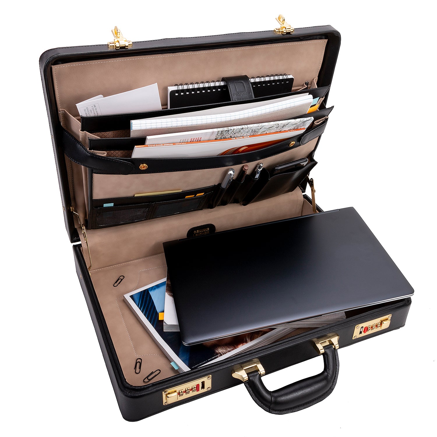 the daley leather attache case